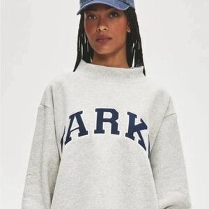 Parke Nostalgia Varsity Mockneck 
Classic Grey + Denim / XXL